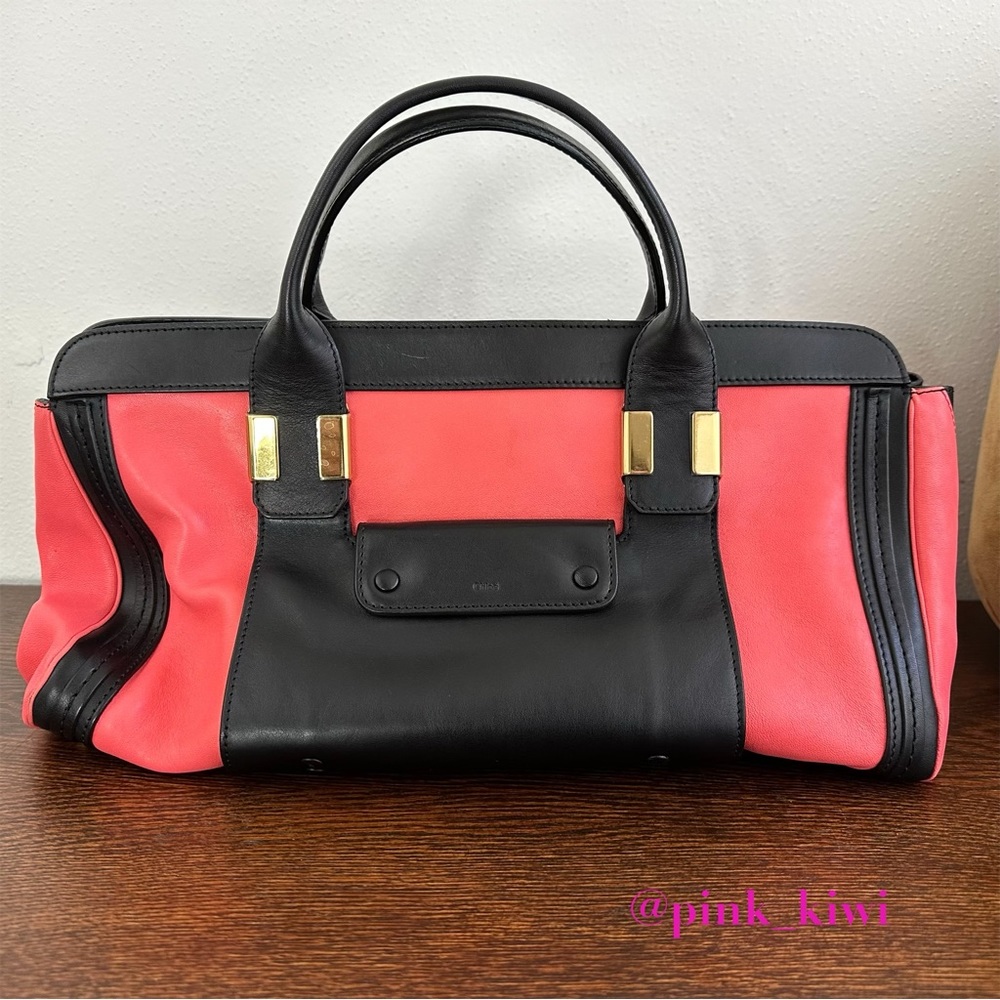 Chloe Alice Color Block Satchel Bag